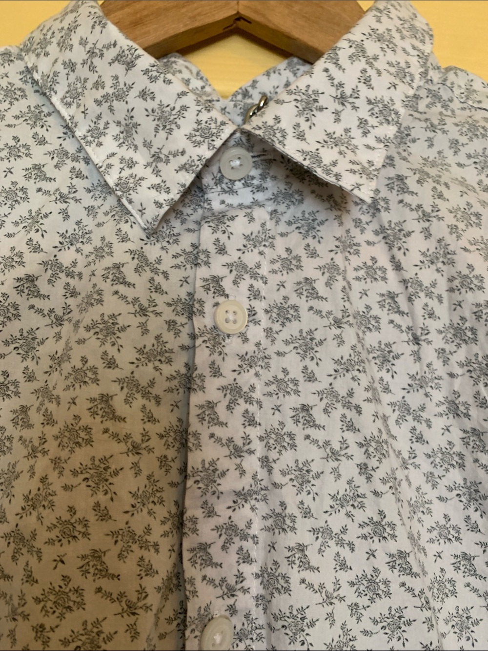 Selected Homme Identity Slim Fit Shdoneed Shirt Black White Floral Toile Print
